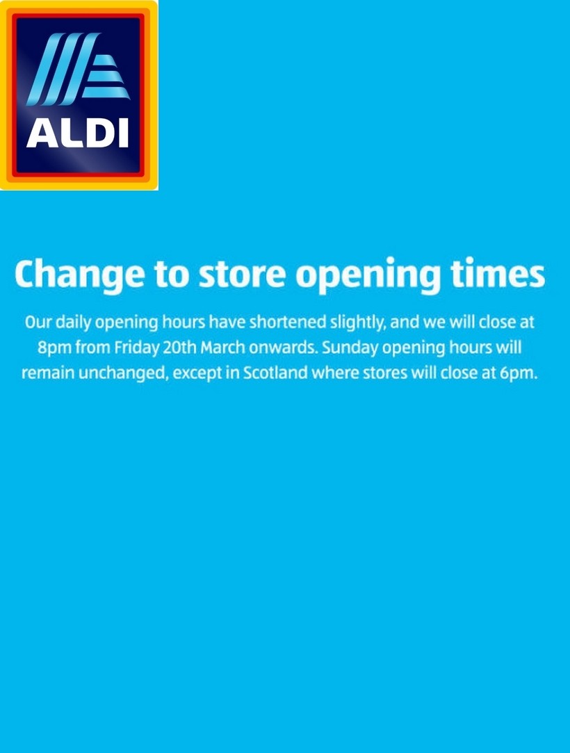 ALDI Response to COVID-19 Offers from 20 March