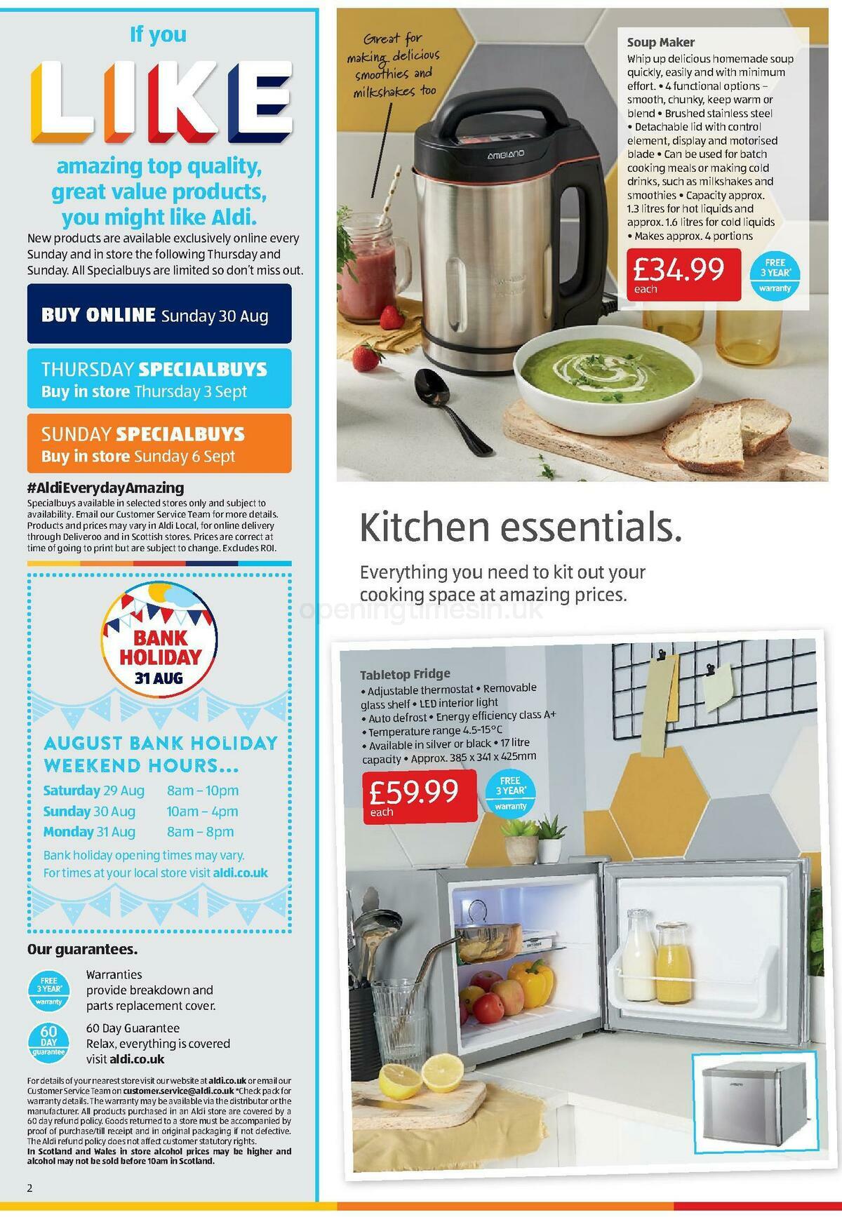 ALDI Offers from 30 August