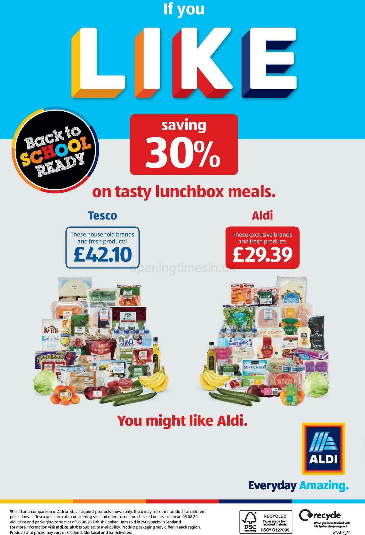 ALDI Offers from 30 August