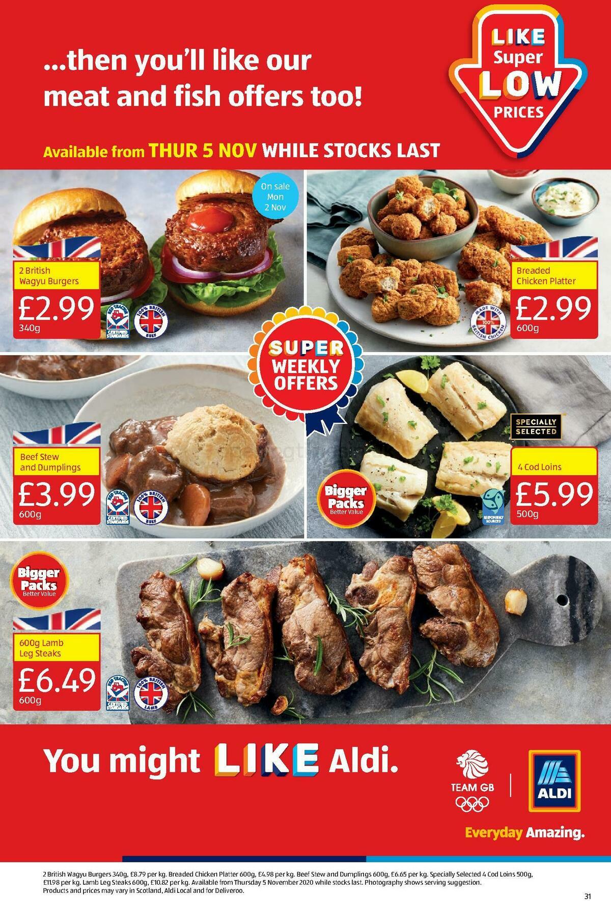 ALDI Offers from 1 November