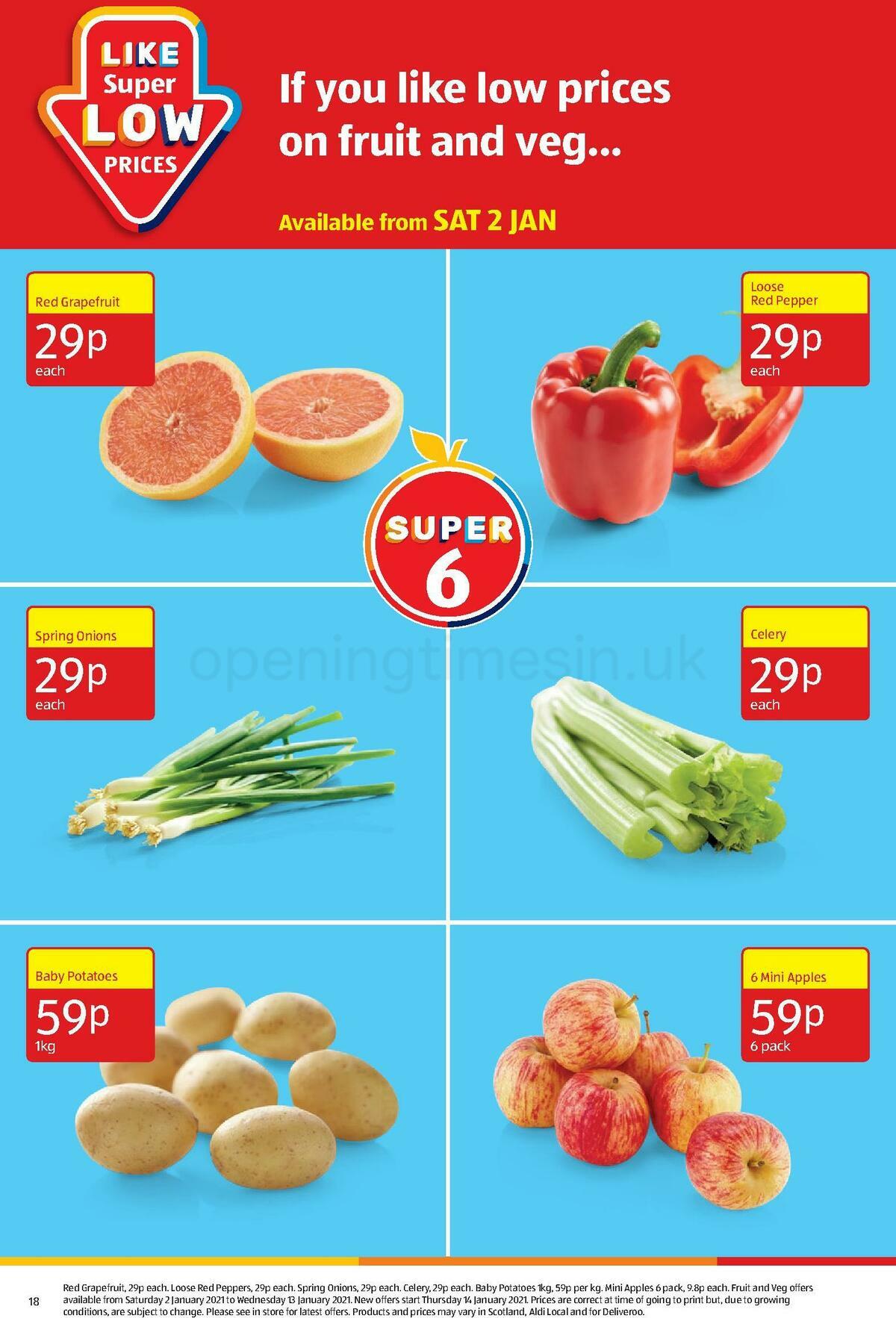 ALDI Offers from 3 January