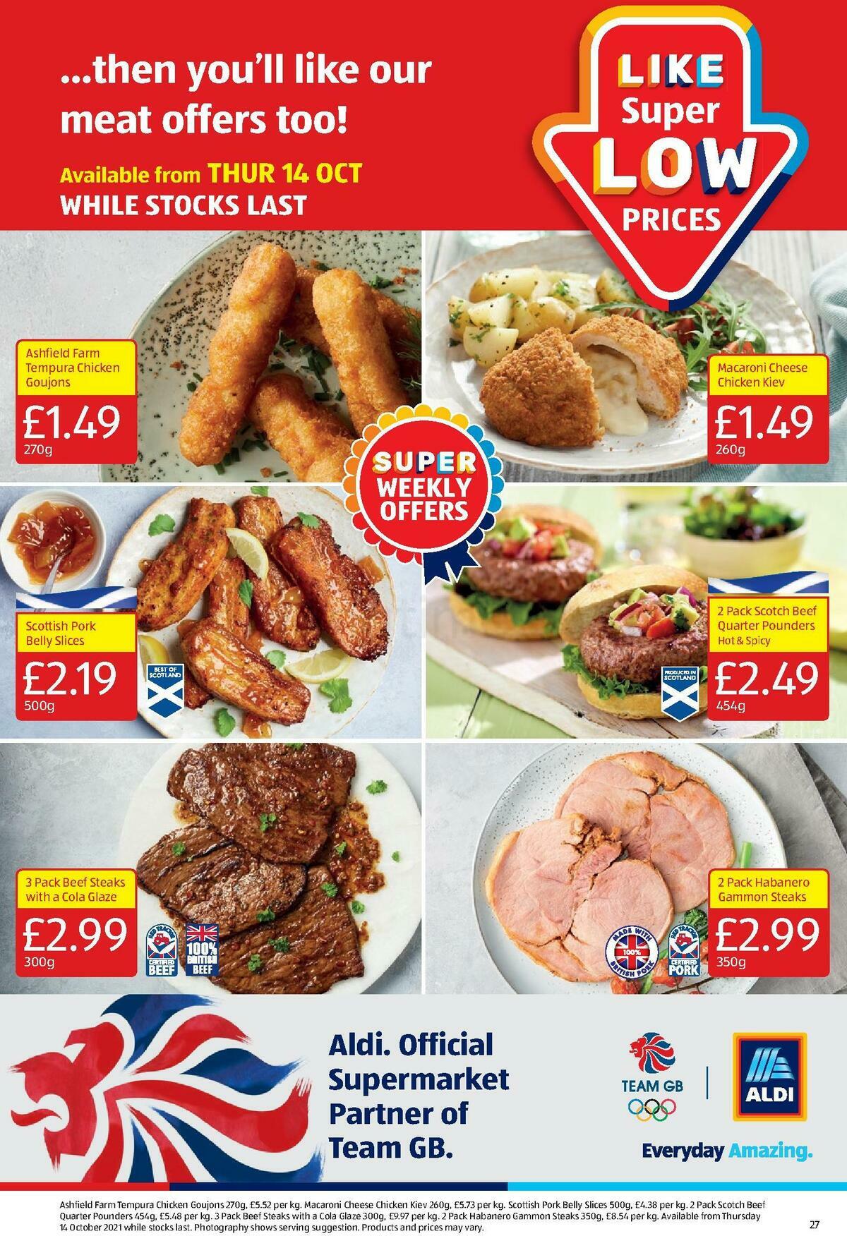 ALDI Scottish Offers from 10 October