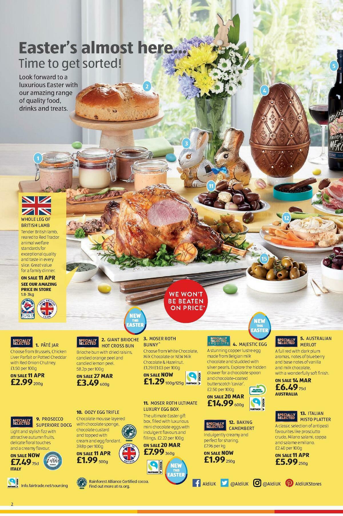 ALDI Easter Offers from 1 April