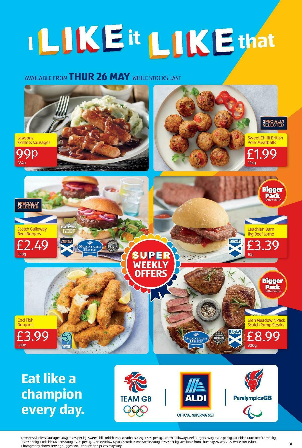 ALDI Scottish Offers from 22 May