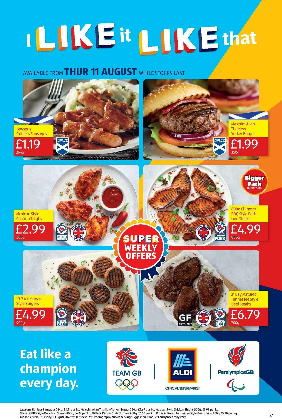 ALDI Scottish Offers from 7 August