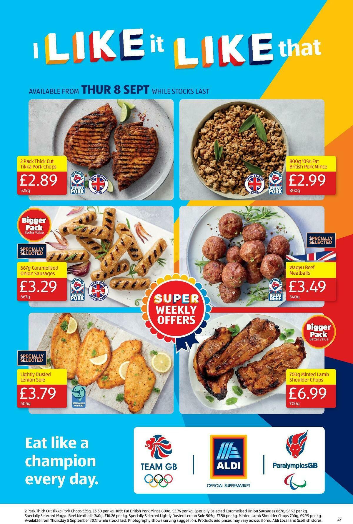 ALDI Offers from 4 September