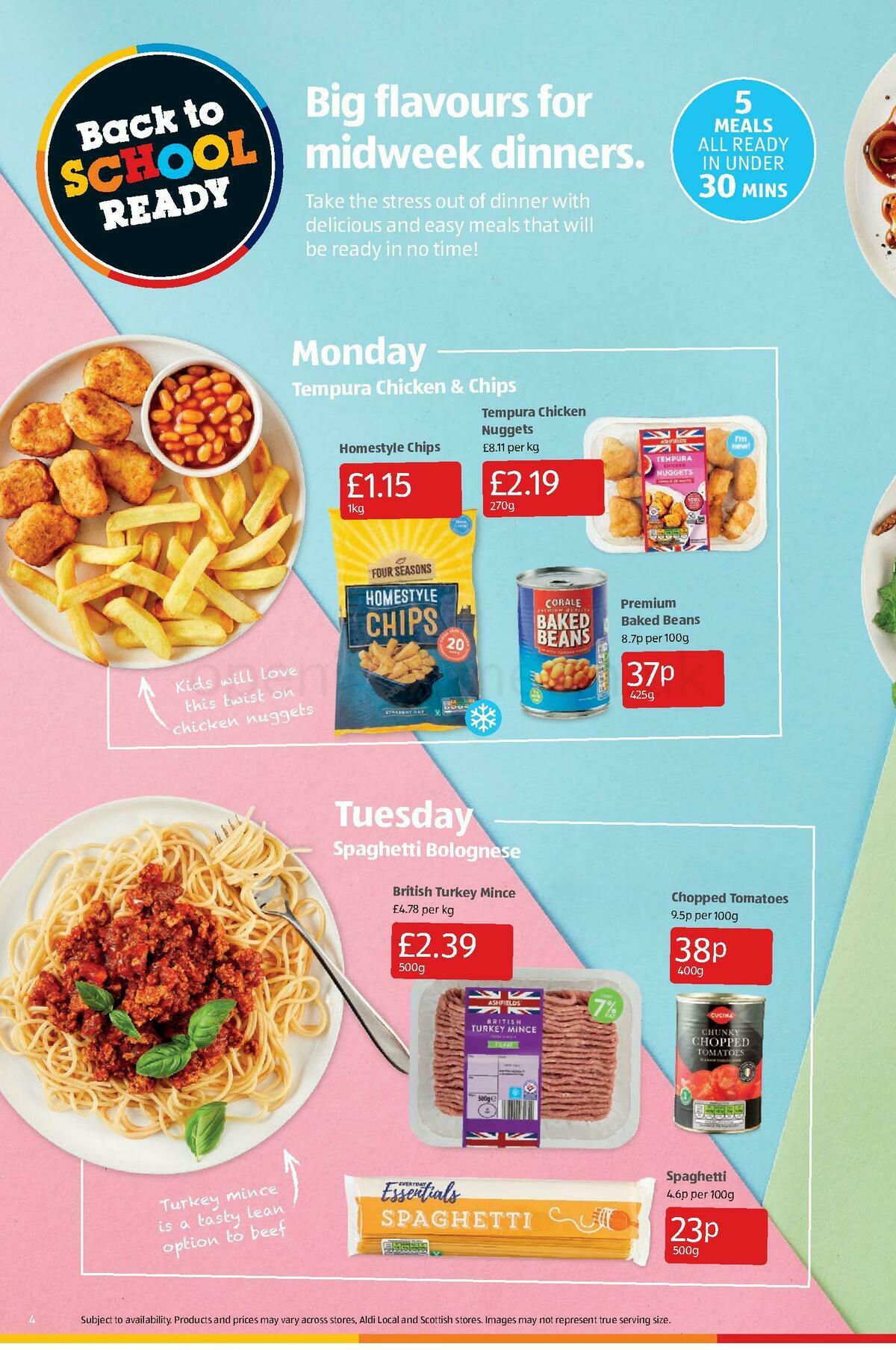 ALDI Offers from 4 September