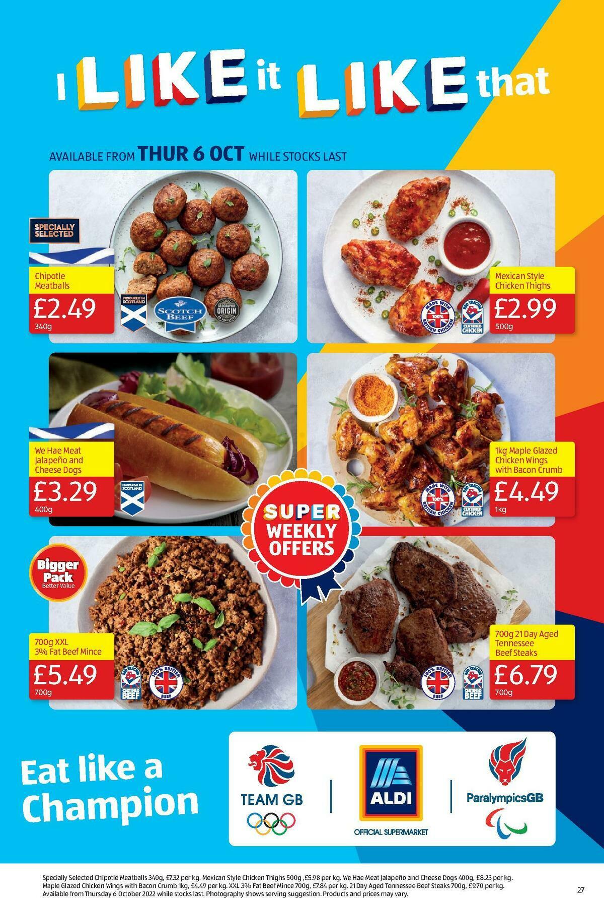 ALDI Scottish Offers from 2 October