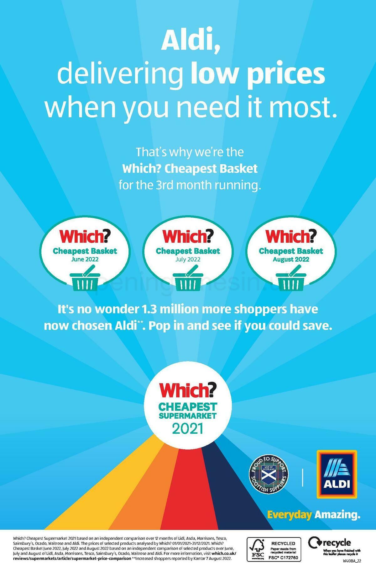 ALDI Scottish Offers from 2 October