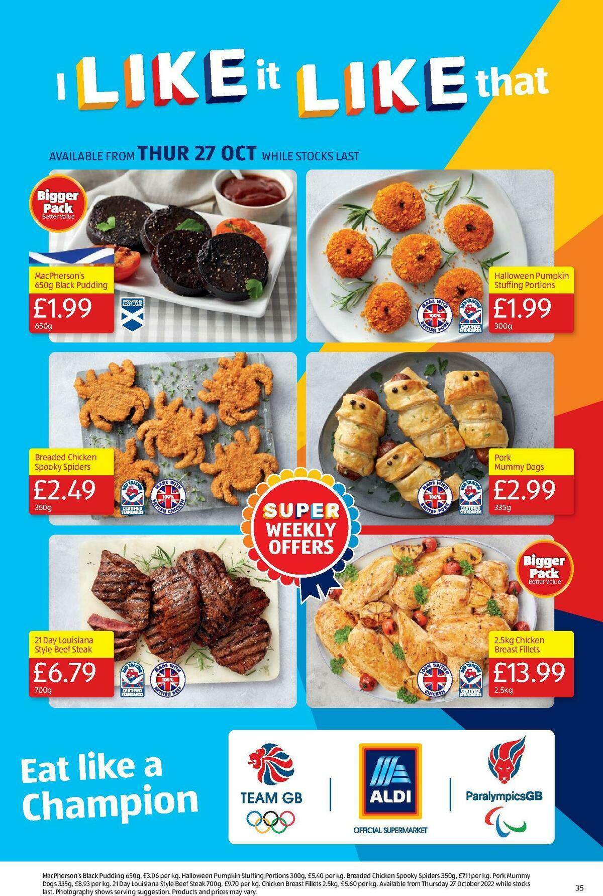 ALDI Scottish Offers from 23 October