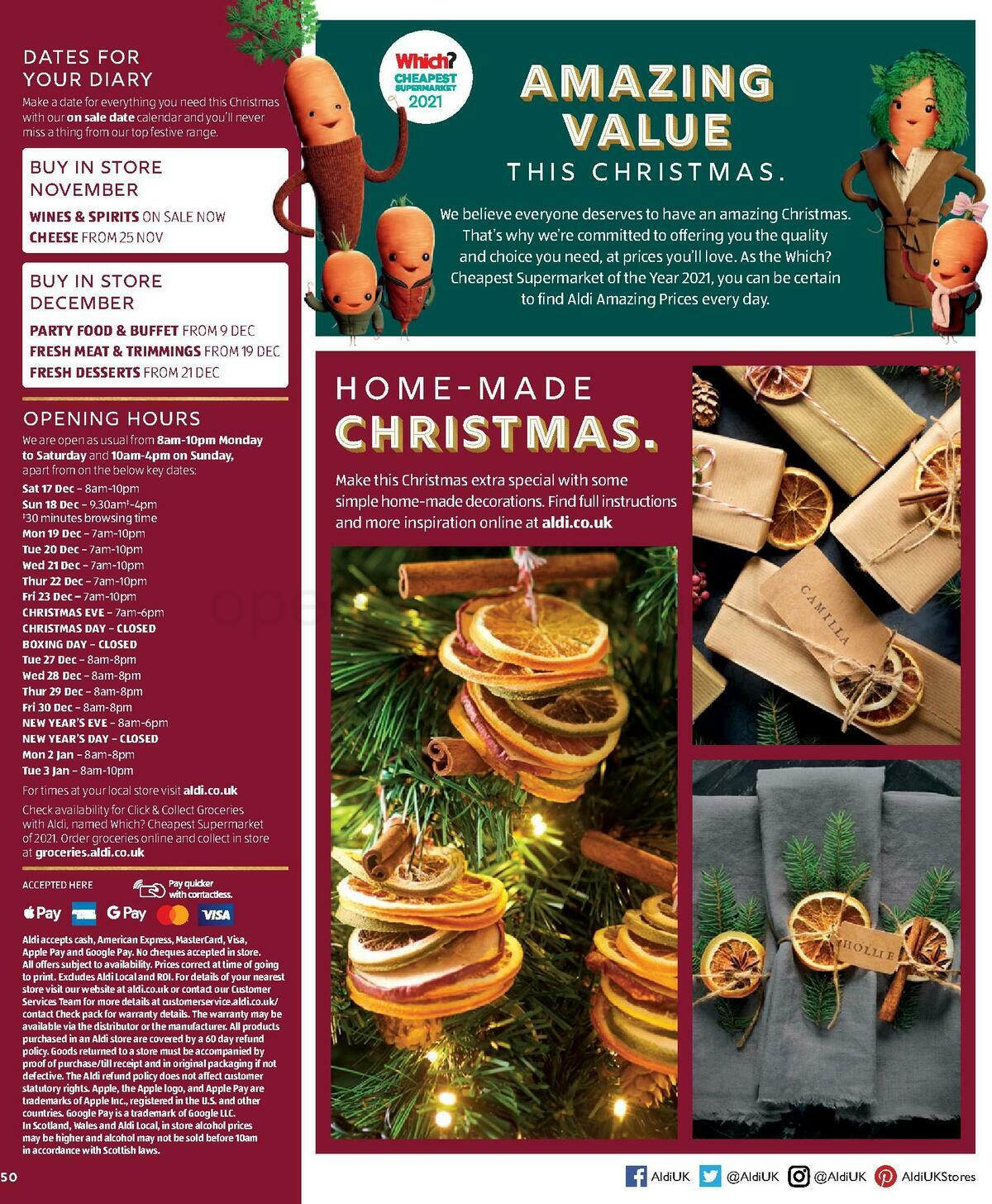 ALDI Christmas Brochure Offers from 18 November