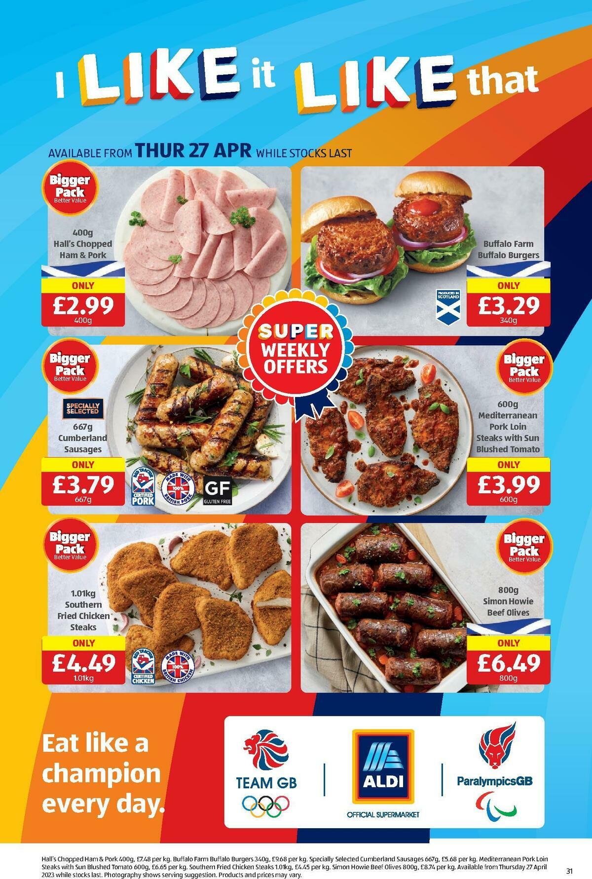 ALDI Scottish Offers from 23 April