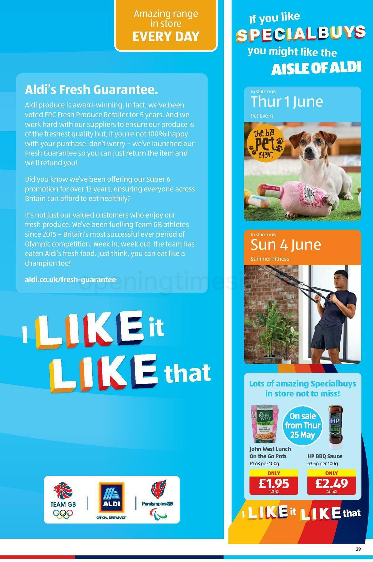 ALDI Offers from 21 May