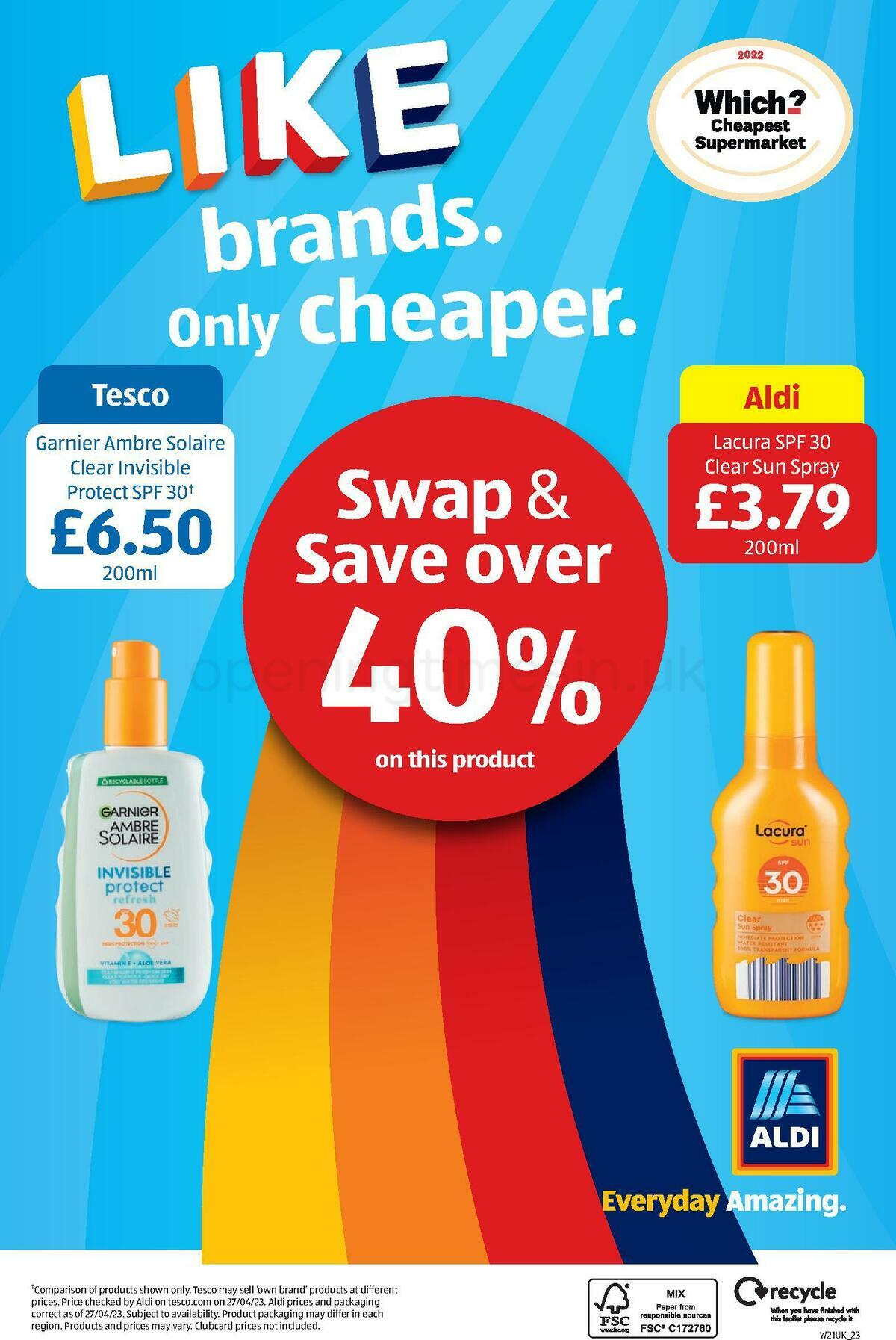 ALDI Offers from 21 May