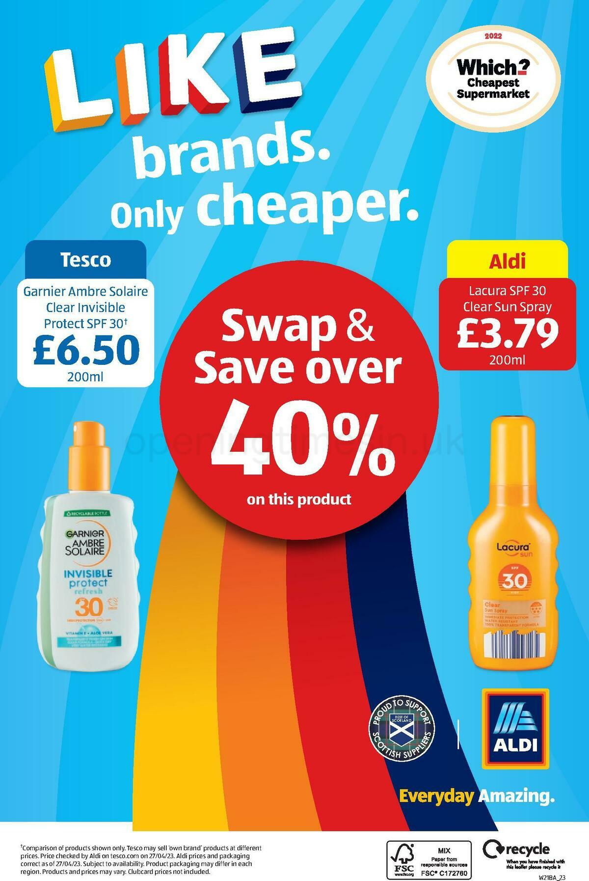 ALDI Scottish Offers from 21 May