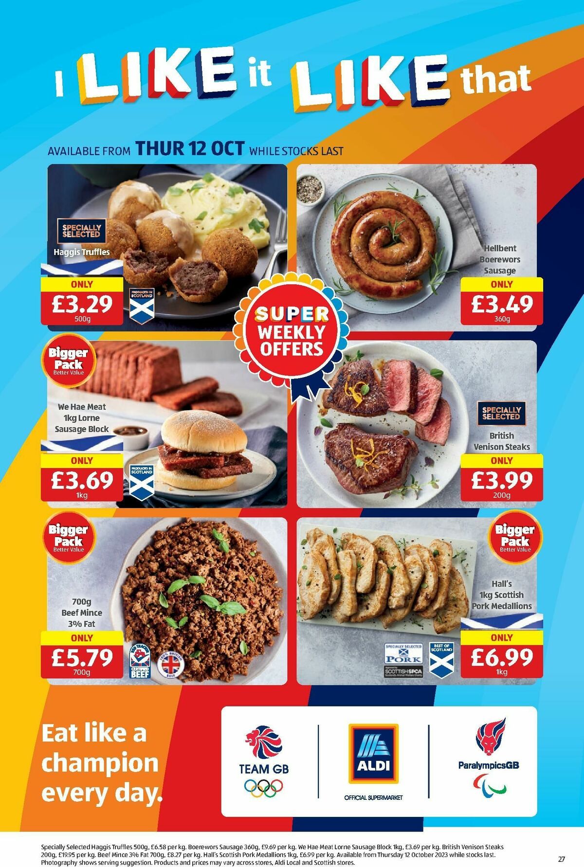 ALDI Scottish Offers from 9 October