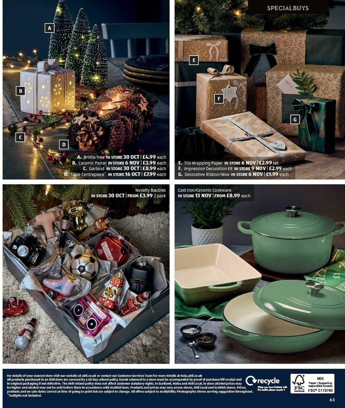 ALDI Christmas Brochure Offers from 17 October