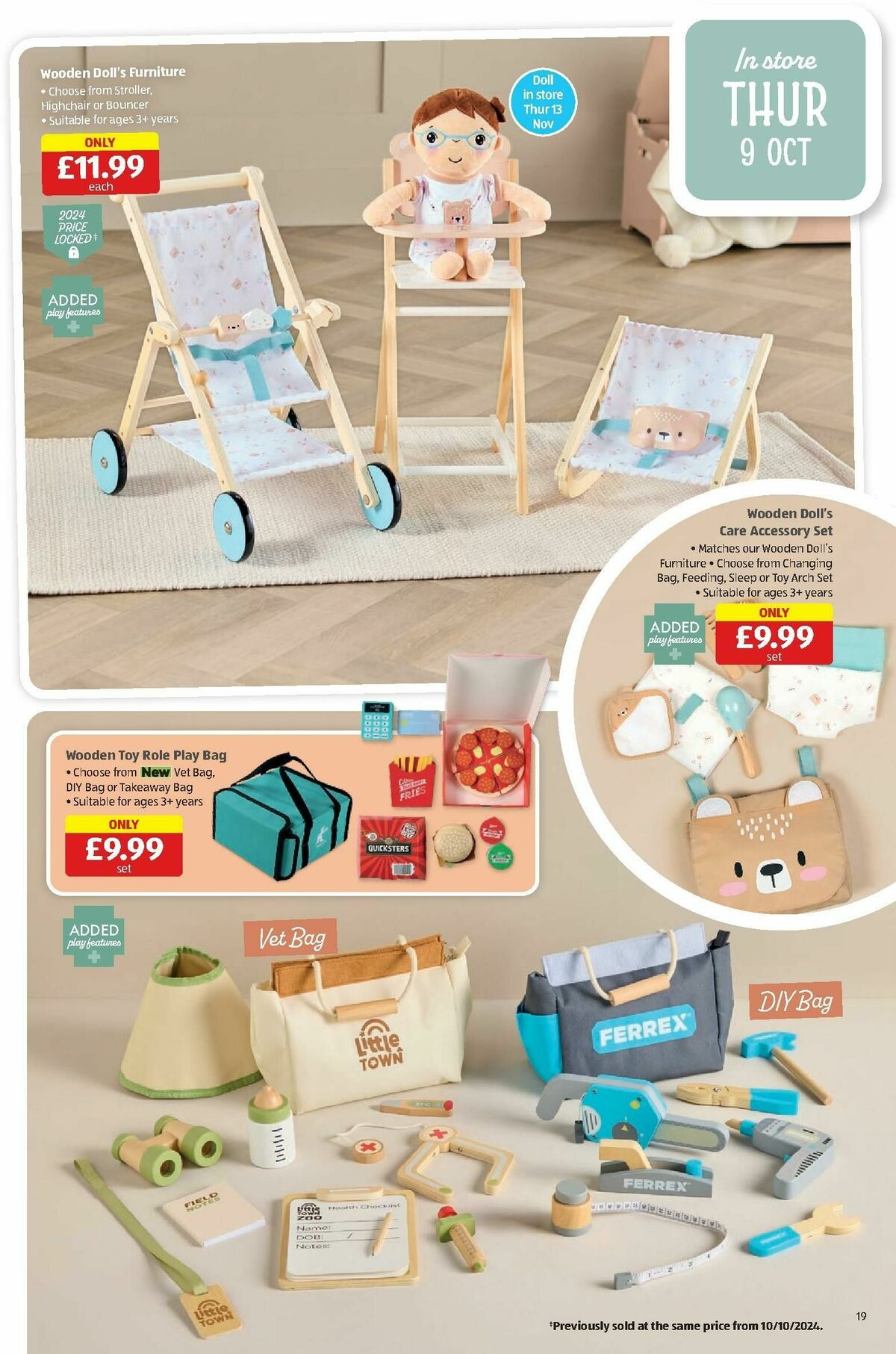 ALDI The Wooden Toy Event Offers from 23 October