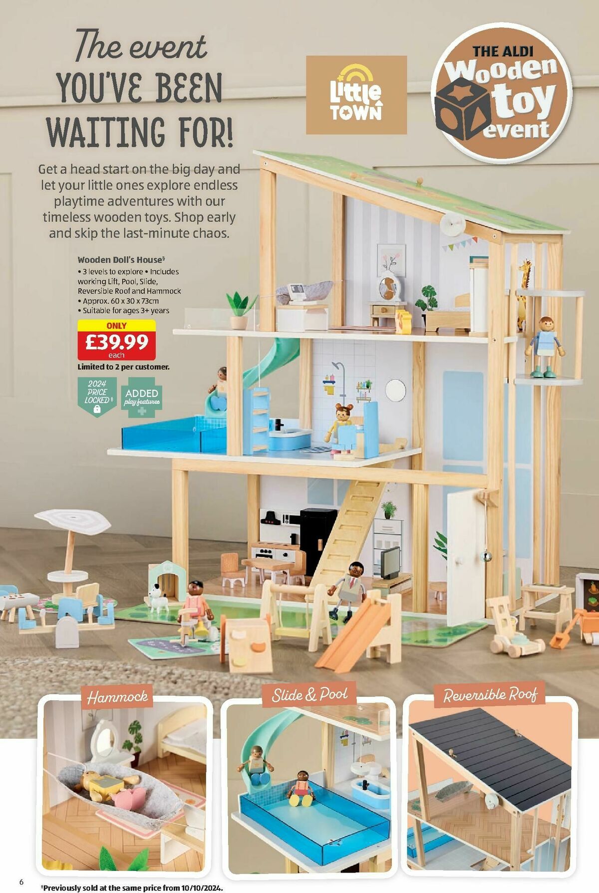 ALDI The Wooden Toy Event Offers from 23 October