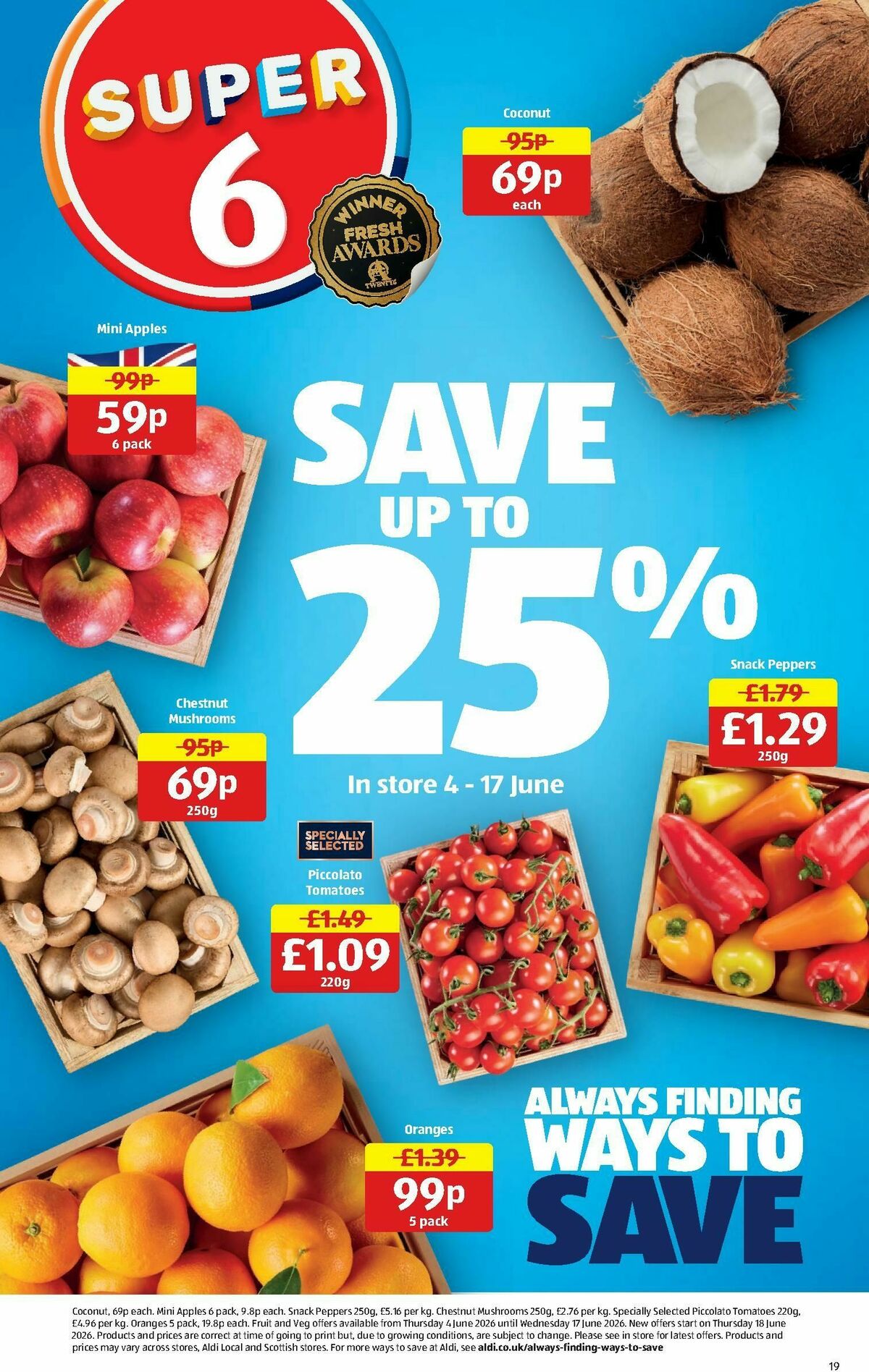 ALDI Scottish Offers from 1 June