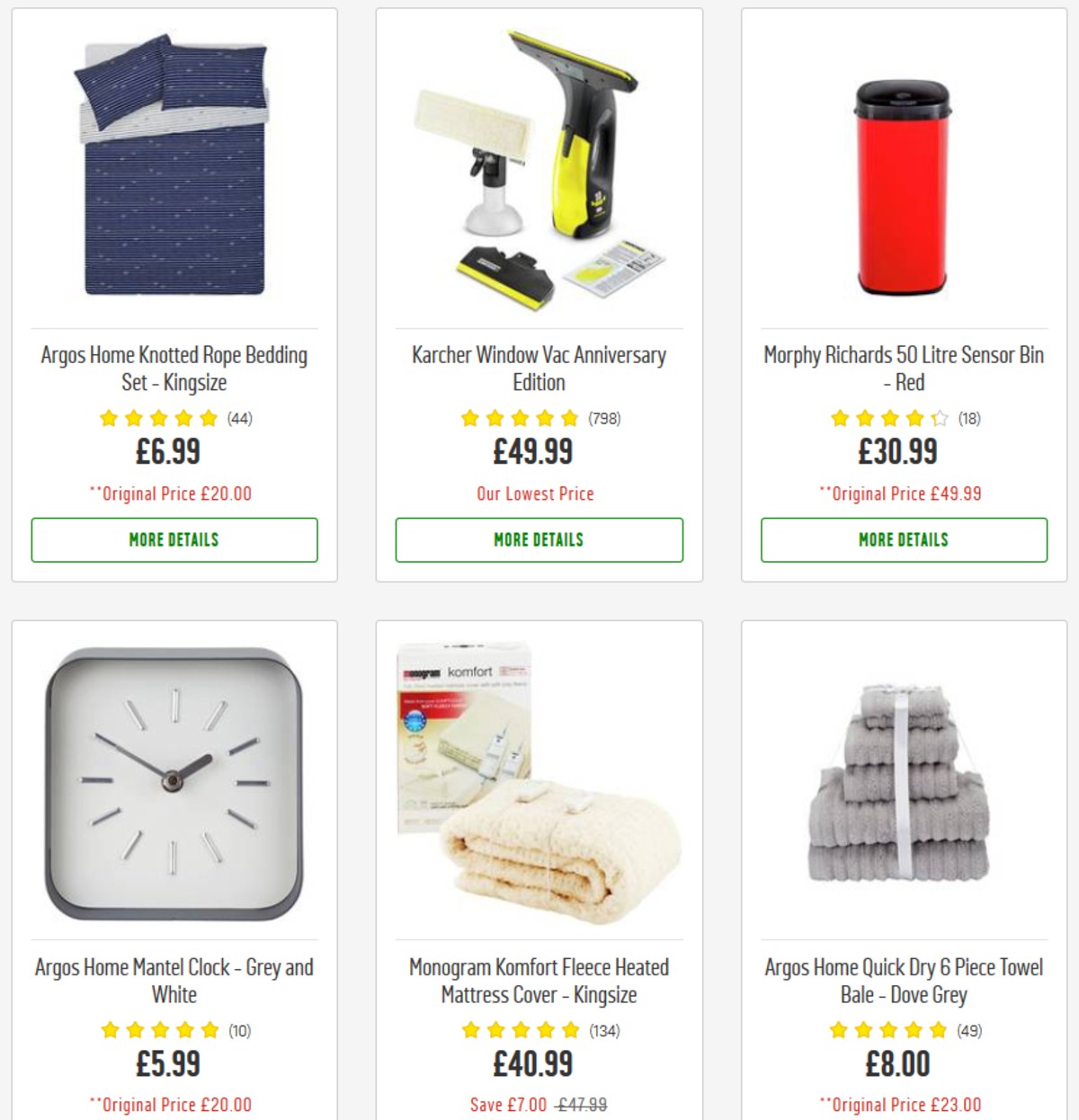 Argos Offers from 12 March