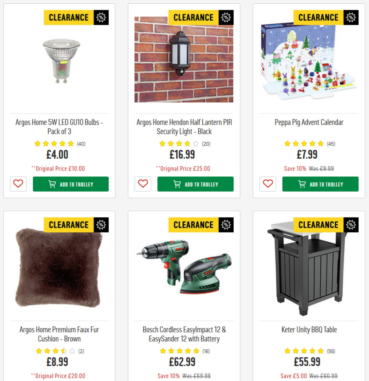 Argos Offers from 19 March
