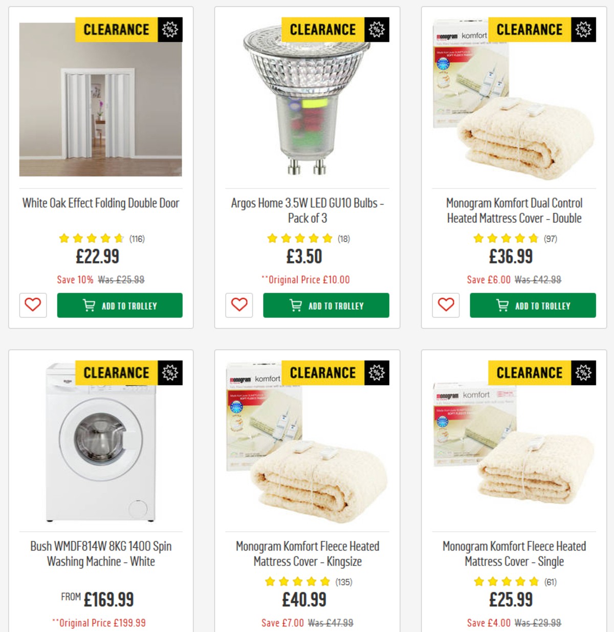 Argos Offers from 19 March