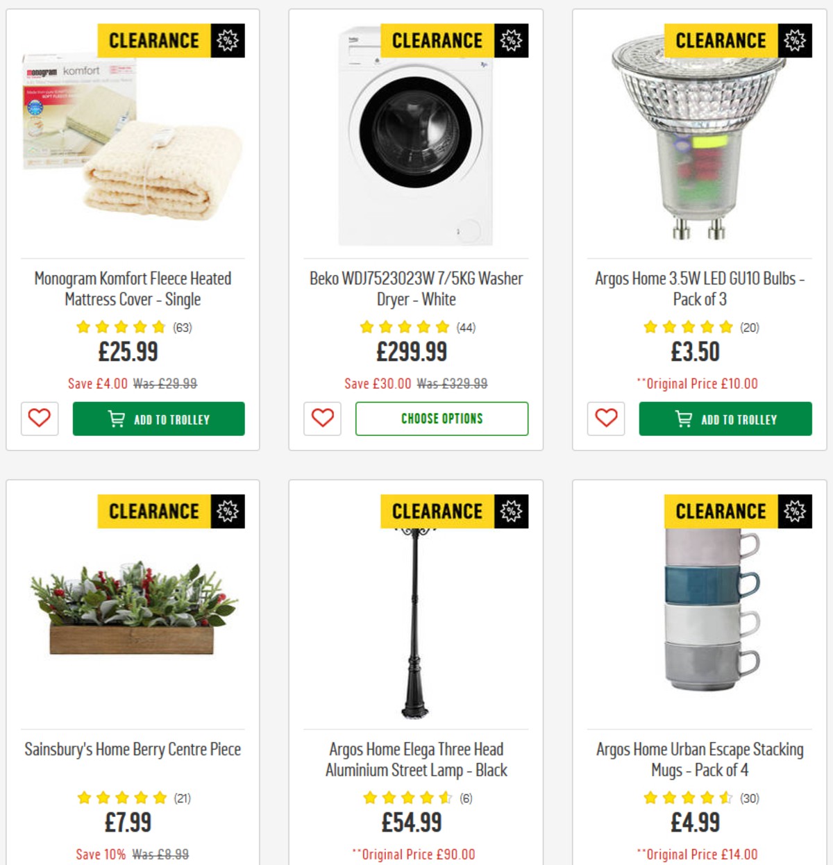 Argos Offers from 26 March