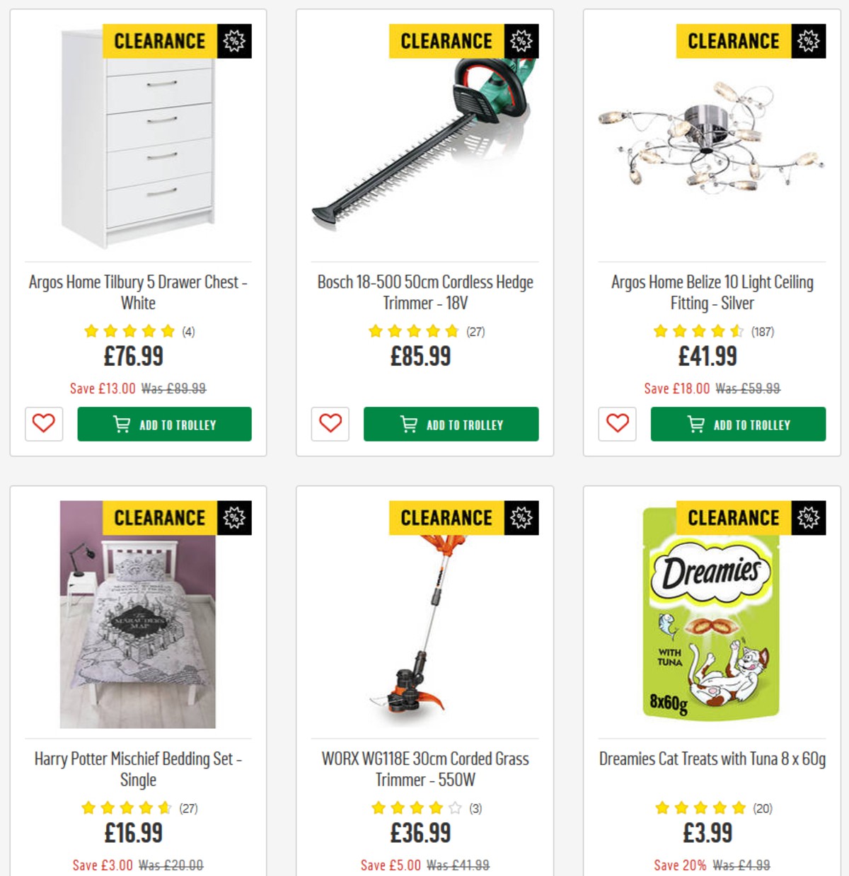 Argos Offers from 26 March