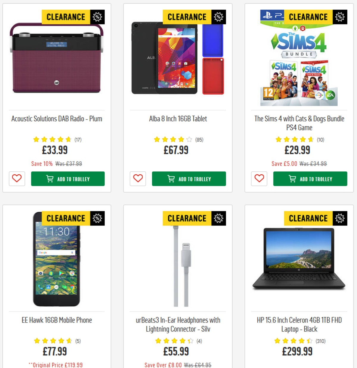 Argos Offers from 2 April