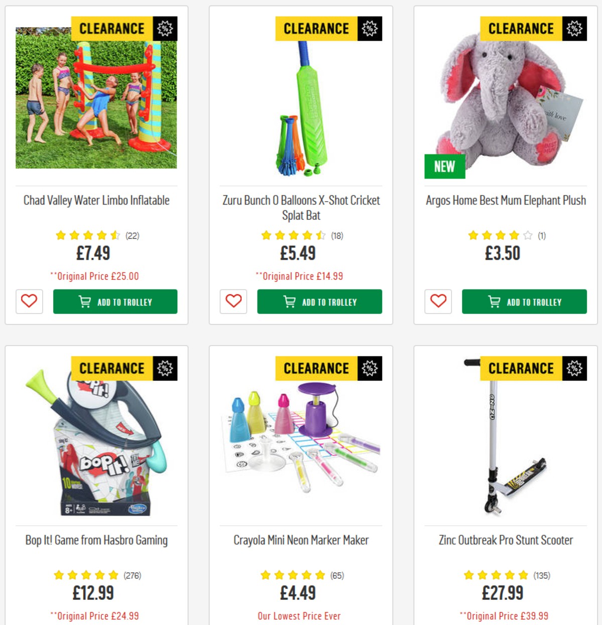 Argos Offers from 9 April
