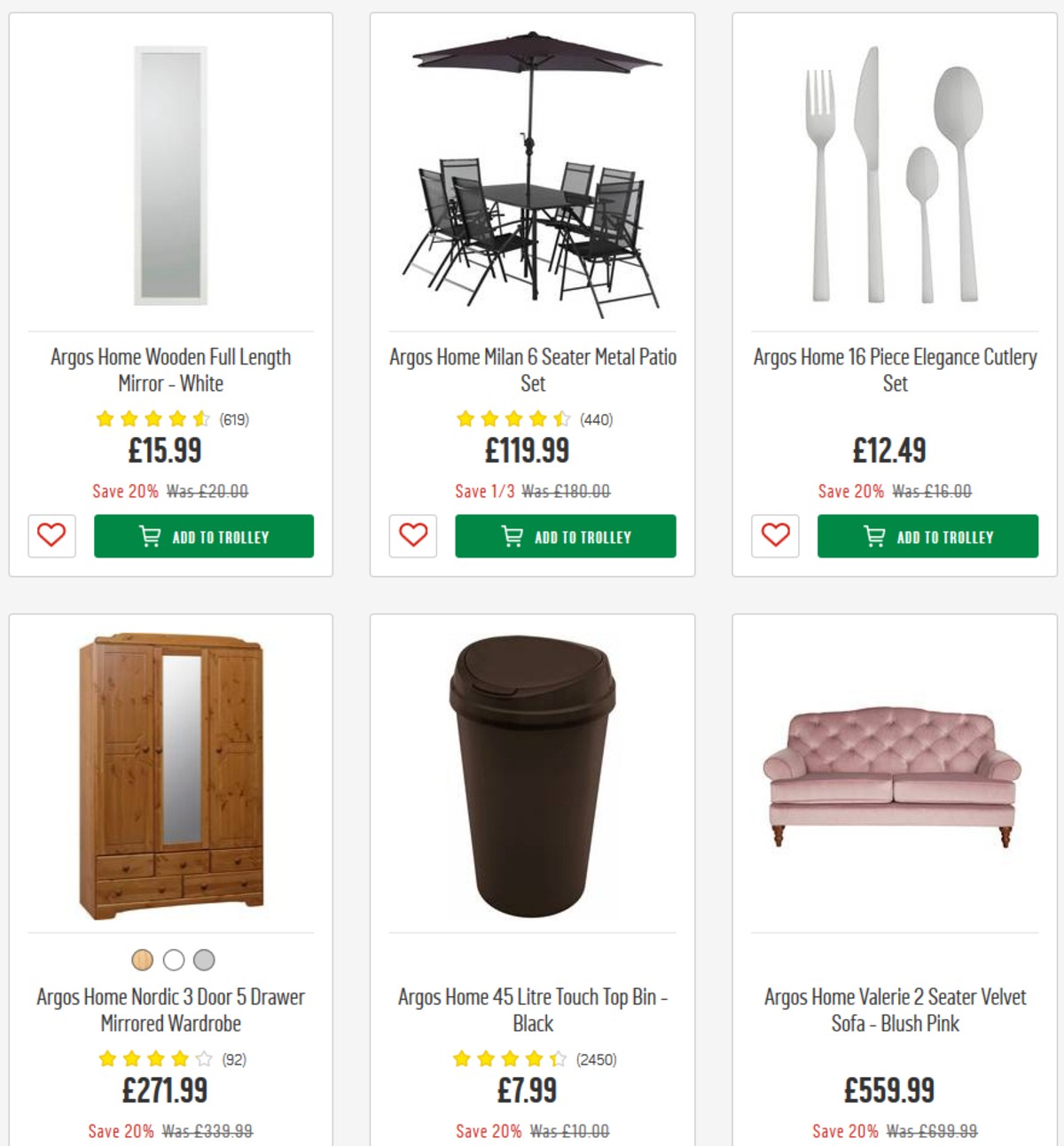 Argos Offers from 23 April