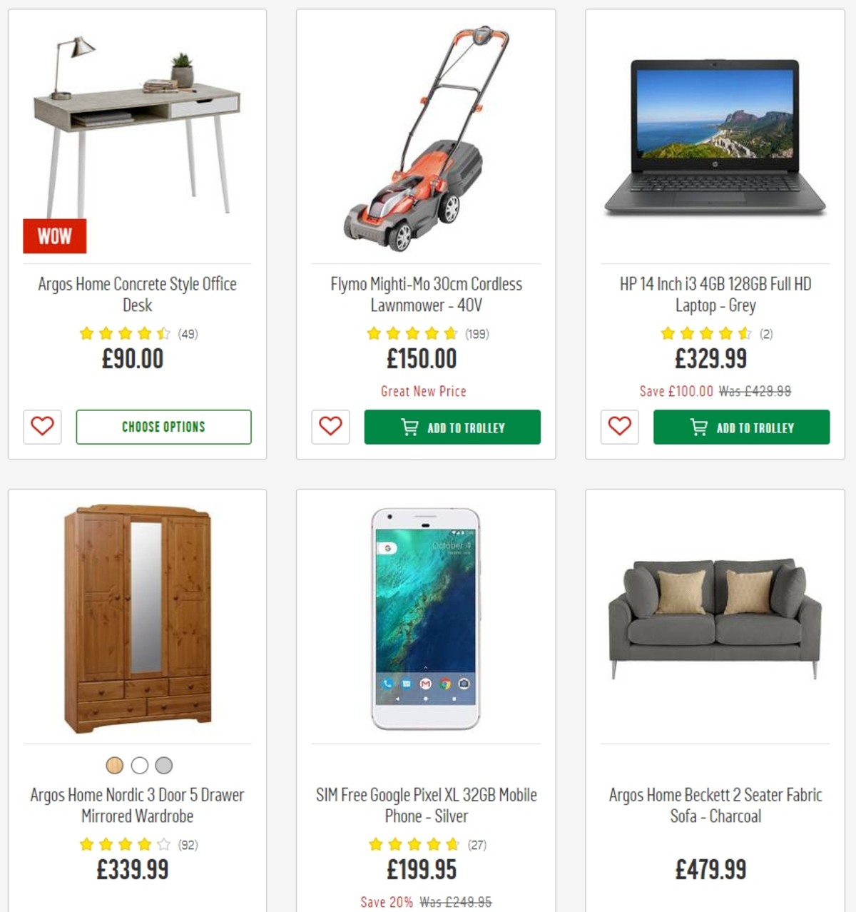 Argos Offers from 7 May