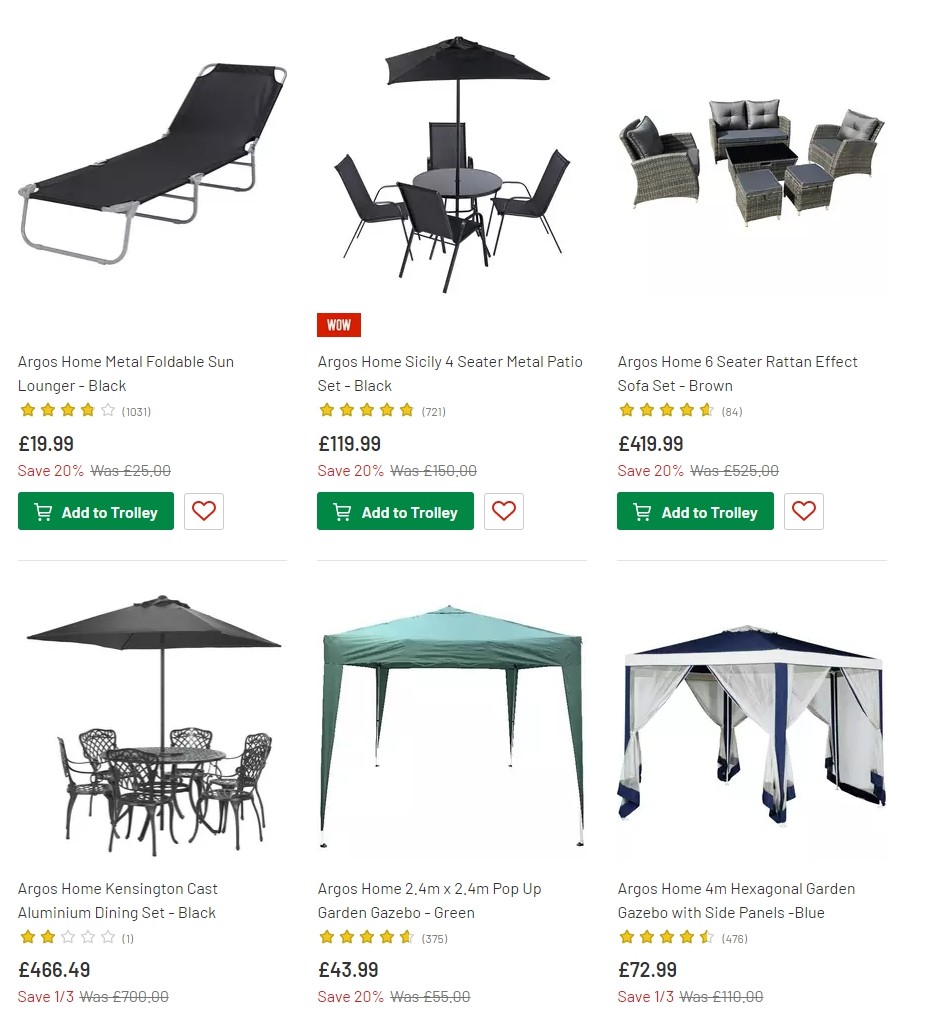 Argos Offers from 4 June