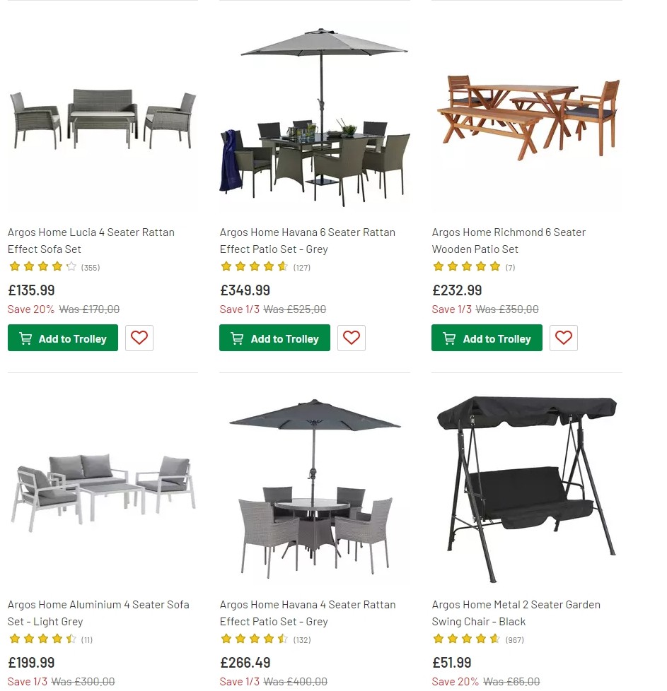 Argos Offers from 4 June