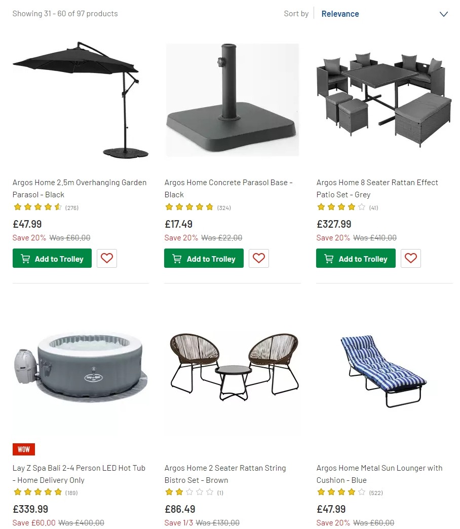 Argos Offers from 4 June