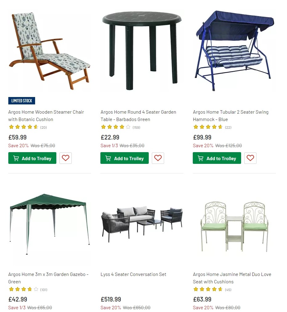 Argos Offers from 4 June