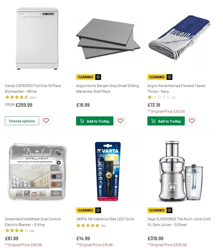 Argos Offers from 11 June