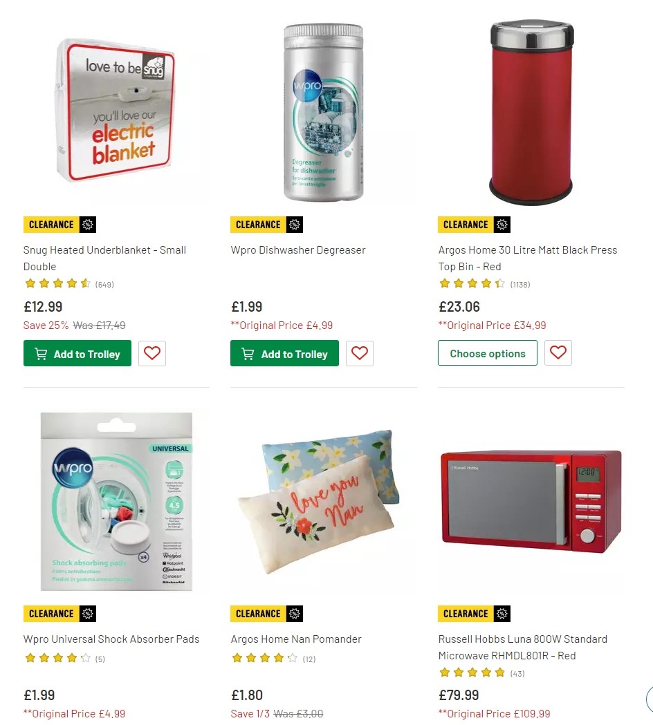 Argos Offers from 11 June