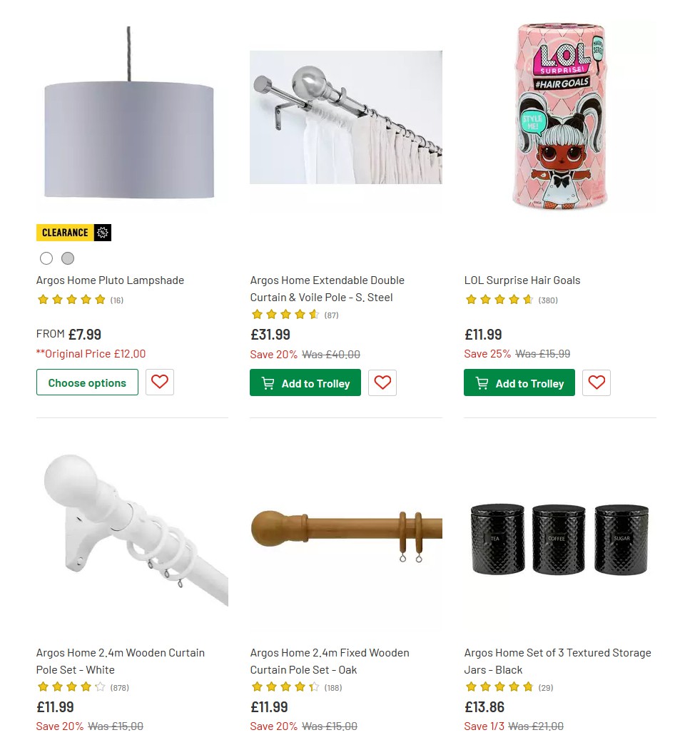 Argos Offers from 25 June