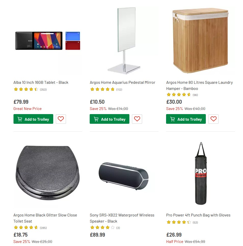 Argos Offers from 25 June