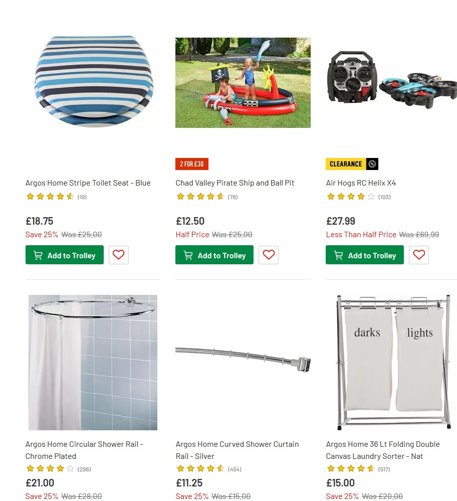 Argos Offers from 25 June