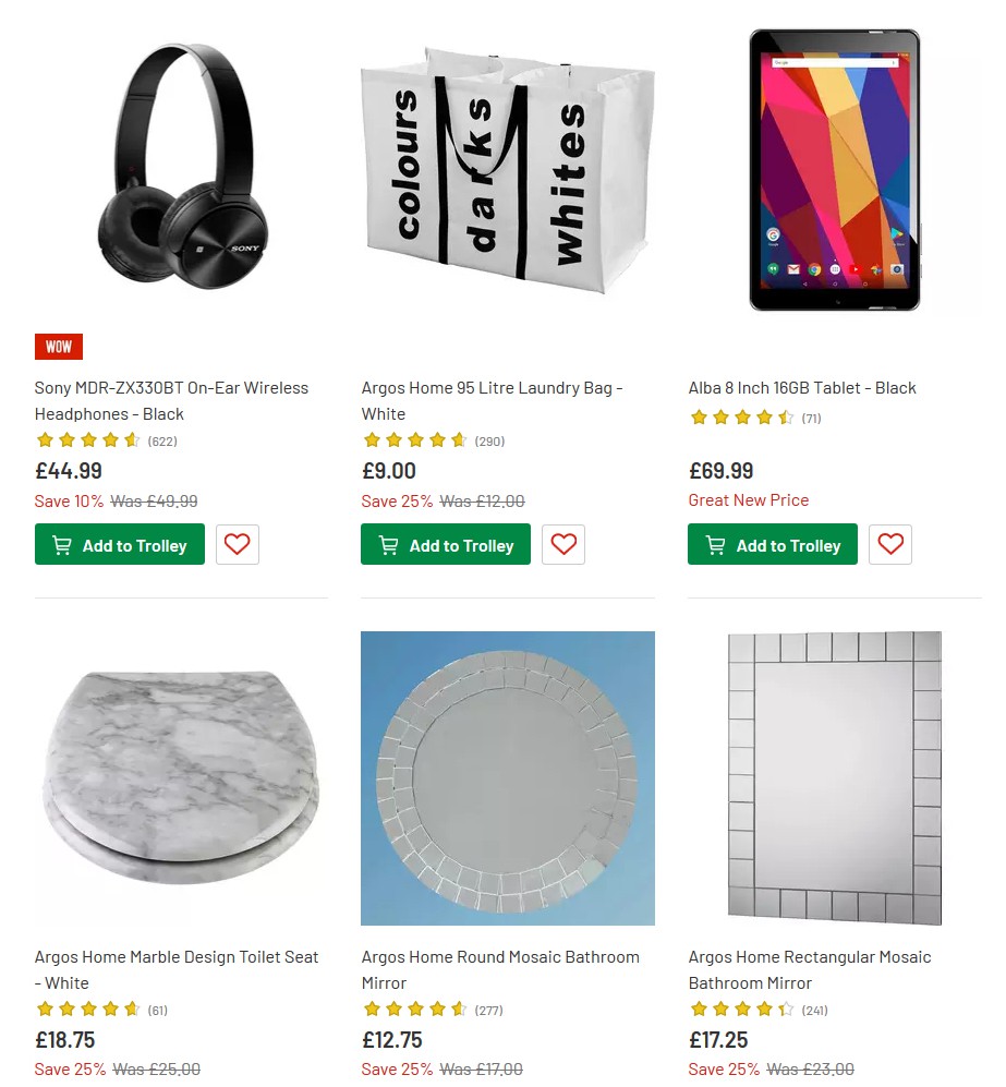 Argos Offers from 25 June