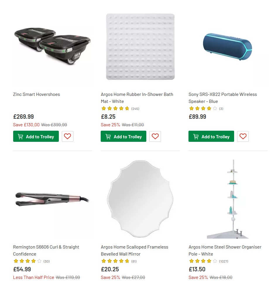 Argos Offers from 25 June