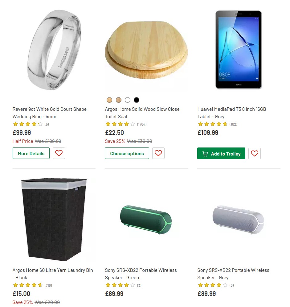 Argos Offers from 25 June