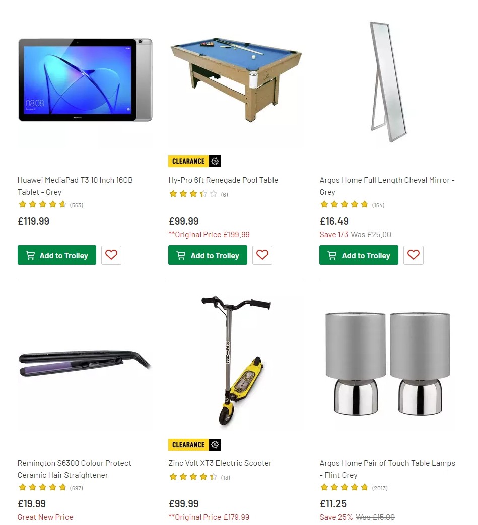 Argos Offers from 25 June