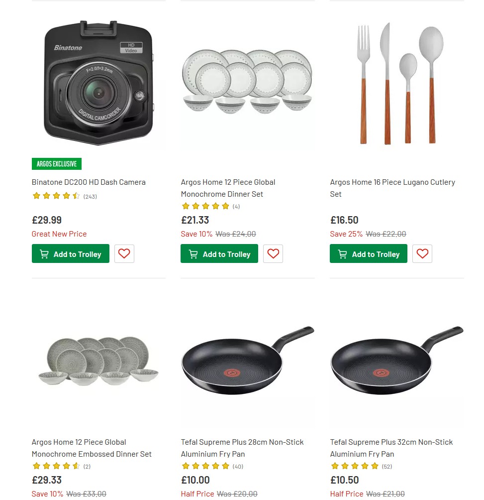 Argos Offers from 25 June