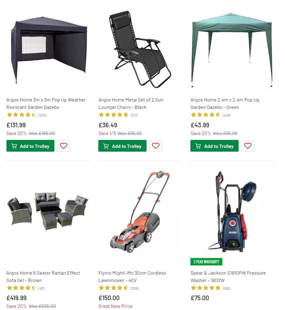Argos Offers from 2 July