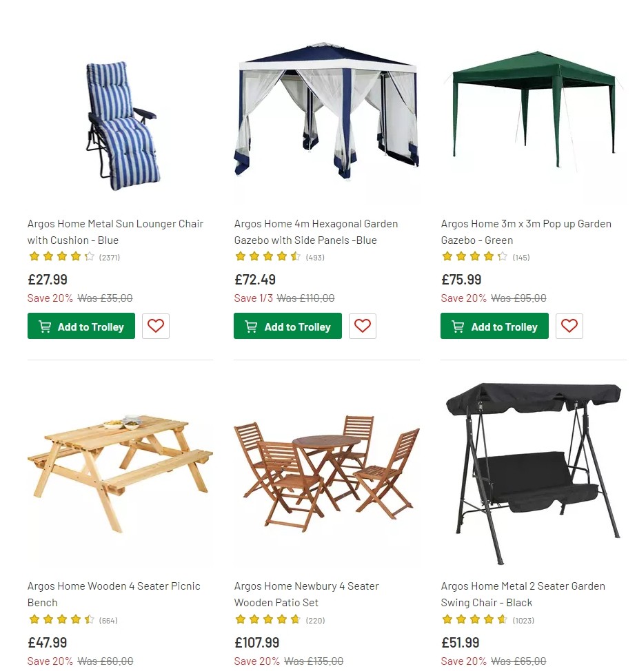 Argos Offers from 2 July