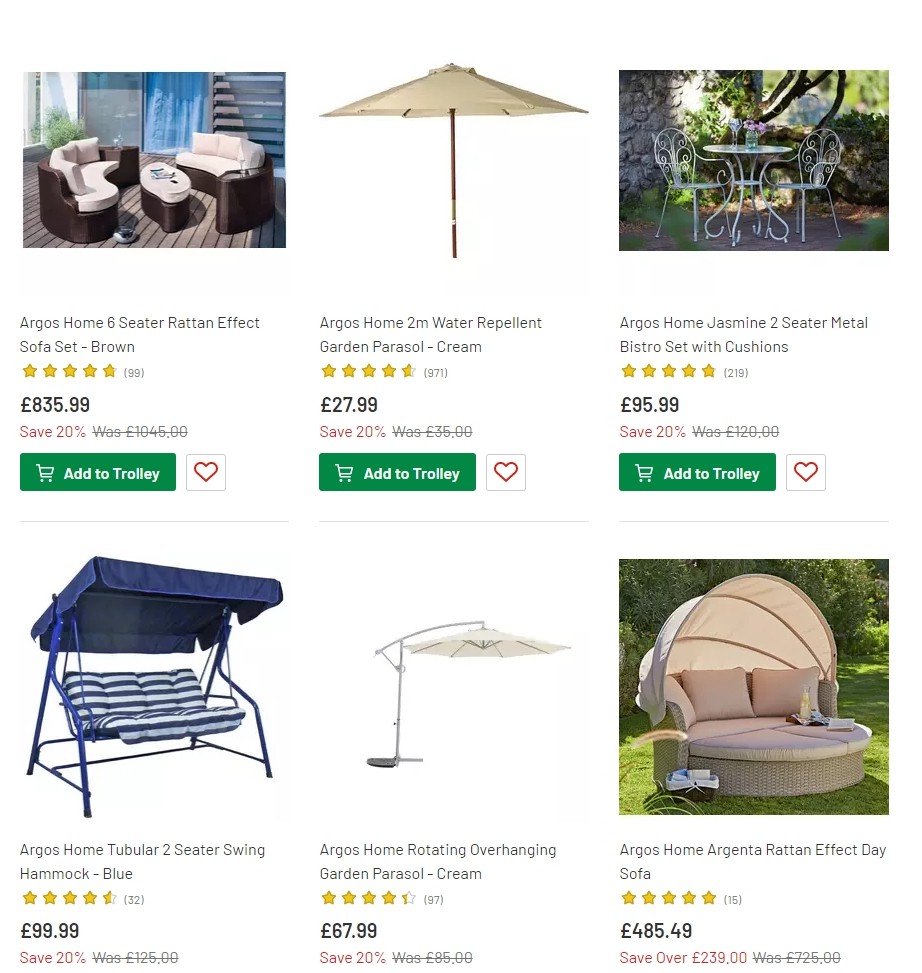 Argos Offers from 2 July